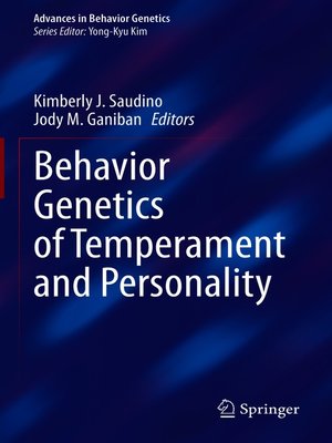cover image of Behavior Genetics of Temperament and Personality